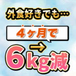 【4ヶ月で6キロ減】外食しても痩せる！！外食チートディ